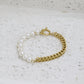 Pearl T Lock bracelet