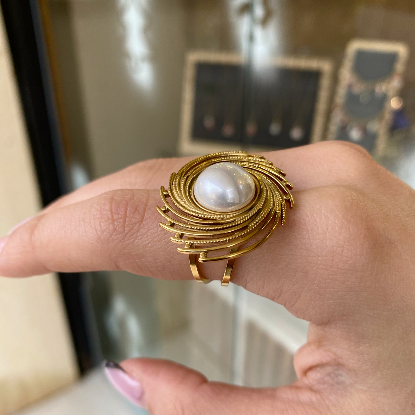 Planet Pearl Ring
