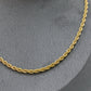 Rope Chain Necklace Bracelet set