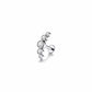 Doted Curve Helix Titanium Flat Ear Piercing