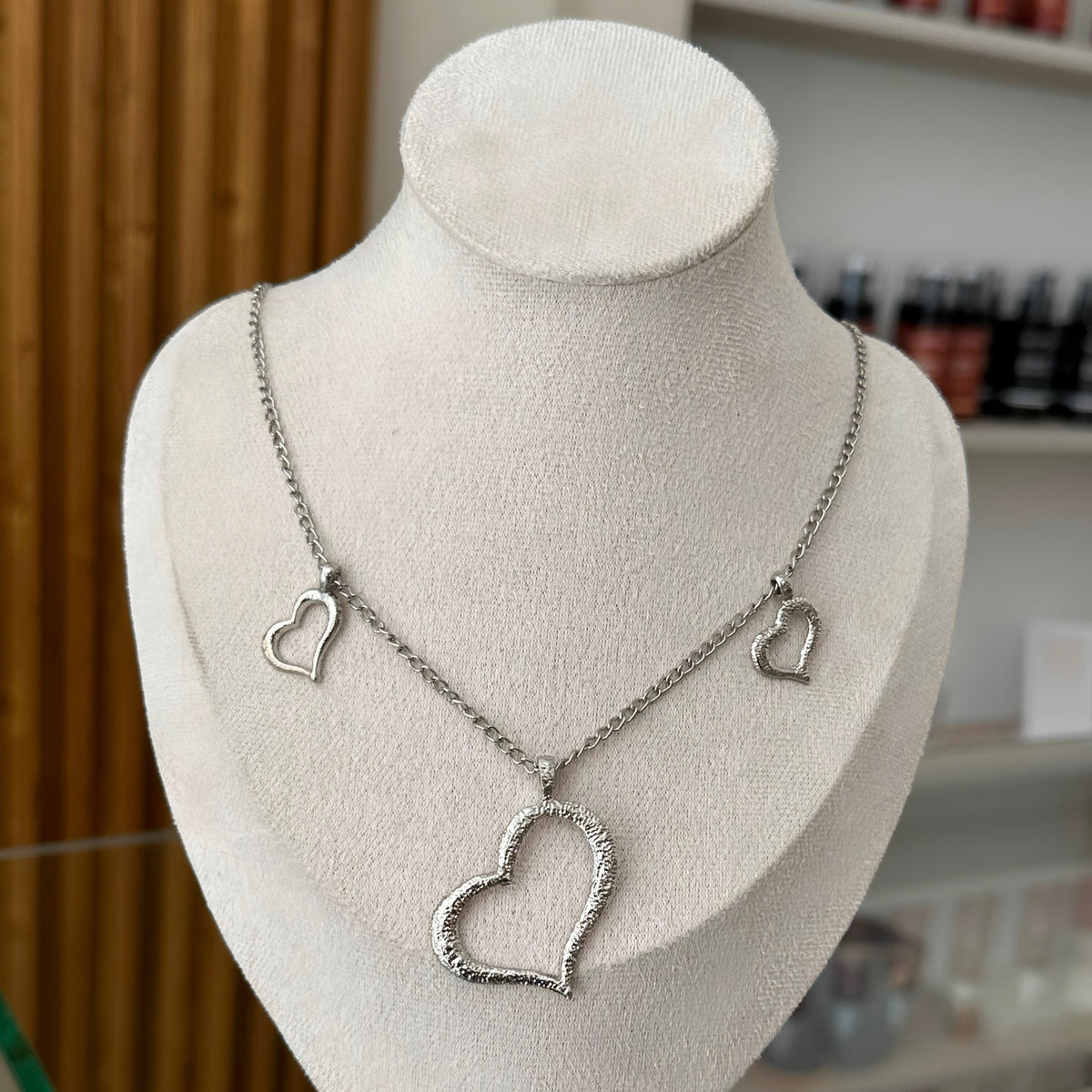 Triple Hearts Necklace Chain