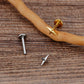 Titanium Four-Pointed Star Flat Ear Piercing