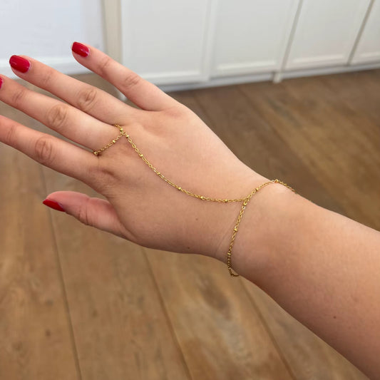 Bead Chain Ring Bracelet