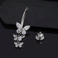 Titanium Triple Hanged Butterfly Belly Piercing
