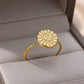 Twisted Filled Circle Vintage Ring