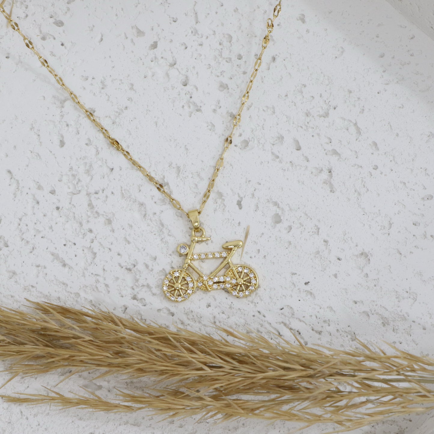Bicycle Necklace Sequin Chain