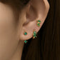 3pcs/set Gold Green Horse Eye