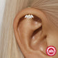 Vertical Helix Crown Flat Ear Piercing