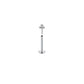 3Dots Lip Piercing Flat Back