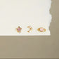 3pcs/set Pink Moon Star Earring Set
