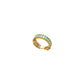 Light Green Zircon Gold Ring