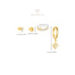 4pcs/set Star Moon Stud, Curve Helix Earring Set