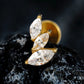 Titanium Cluster Marquise Flat Ear Piercing