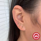 3pcs/set Stud 3 Rodes Earrings