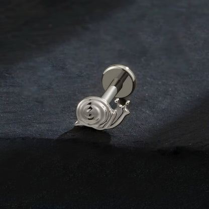 Titanium Tiny Snail Ear Piercing