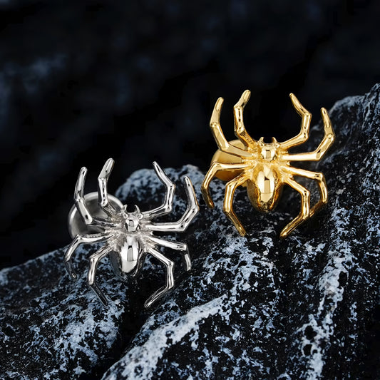 Titanium Spider Labret Flat Ear Piercing