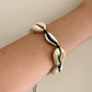 Natural Seashell With Gold or Silver Shell bracelet