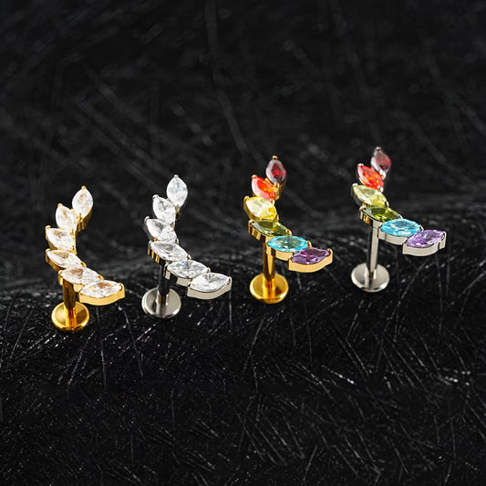 Titanium Climber Cartilage Flat Ear Piercing