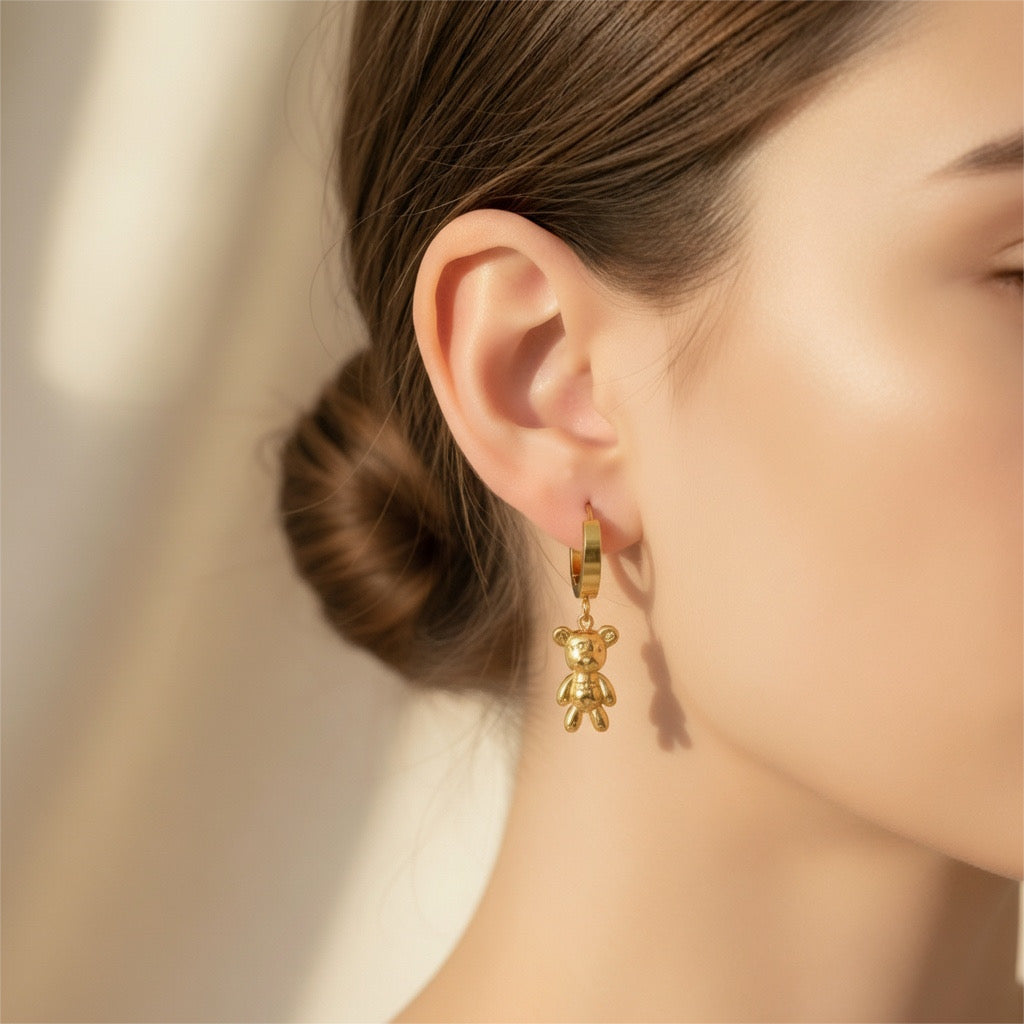 Teddy Bear Earring Pair