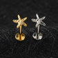 Titanium Tiny Starfish Flat Ear Piercing