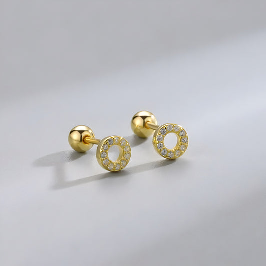 Circle Zircon Ball Ear Piercing