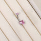 Pink Heart Zircon Belly Piercing