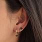 3pcs/set Hoops Pin Earring