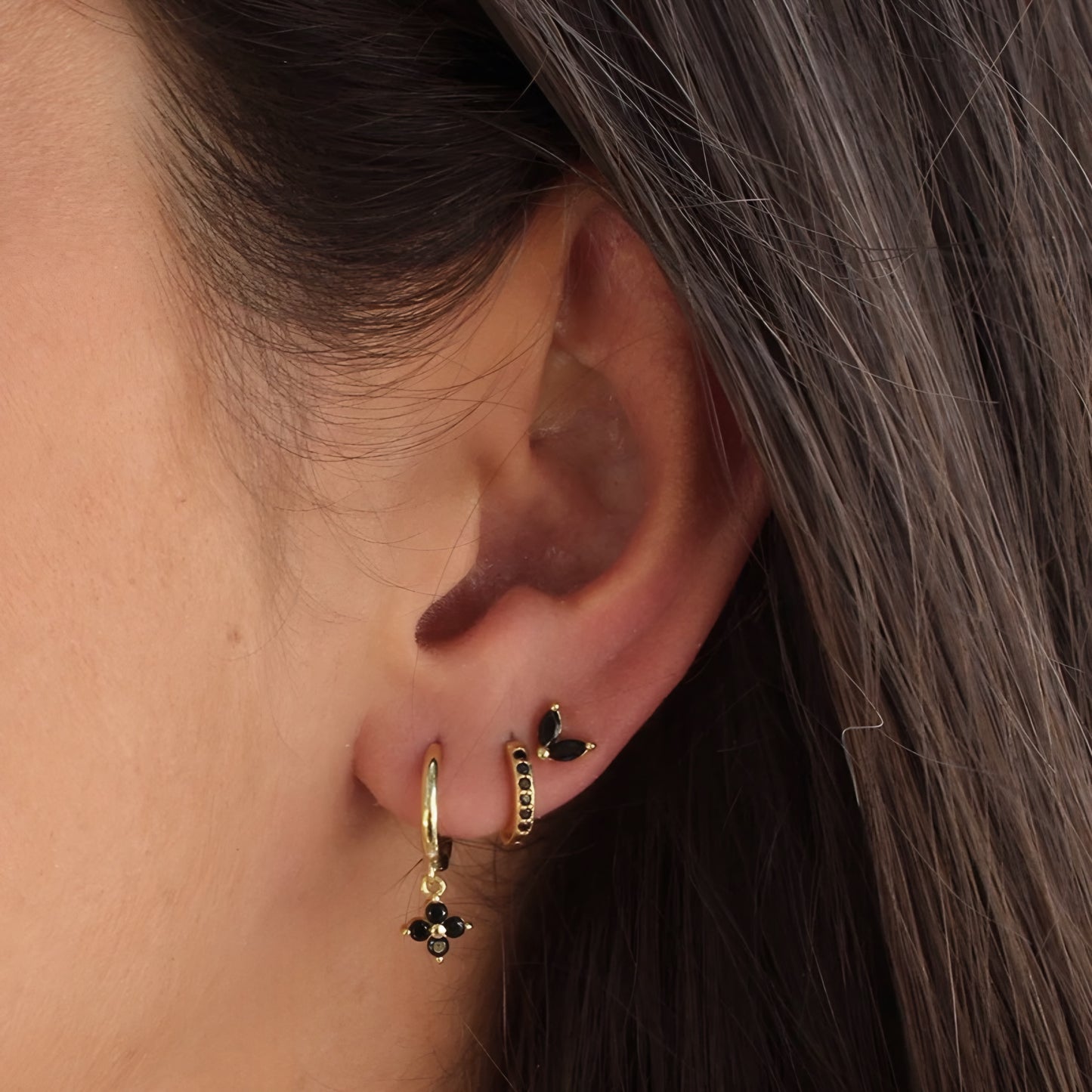 3pcs/set Hoops Pin Earring