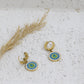 Sun Evil Eye Earring Pair