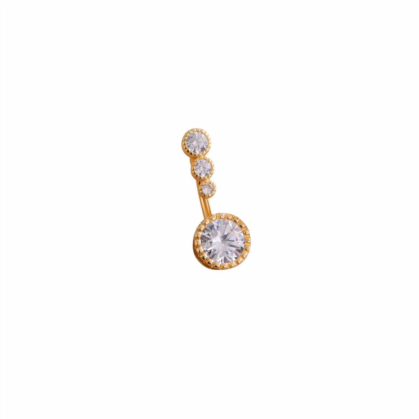 Doted Design Belly Piercing