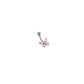 Pink Butterfly Belly Piercing