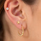 3pairs/set Rounded Dots Star Earring