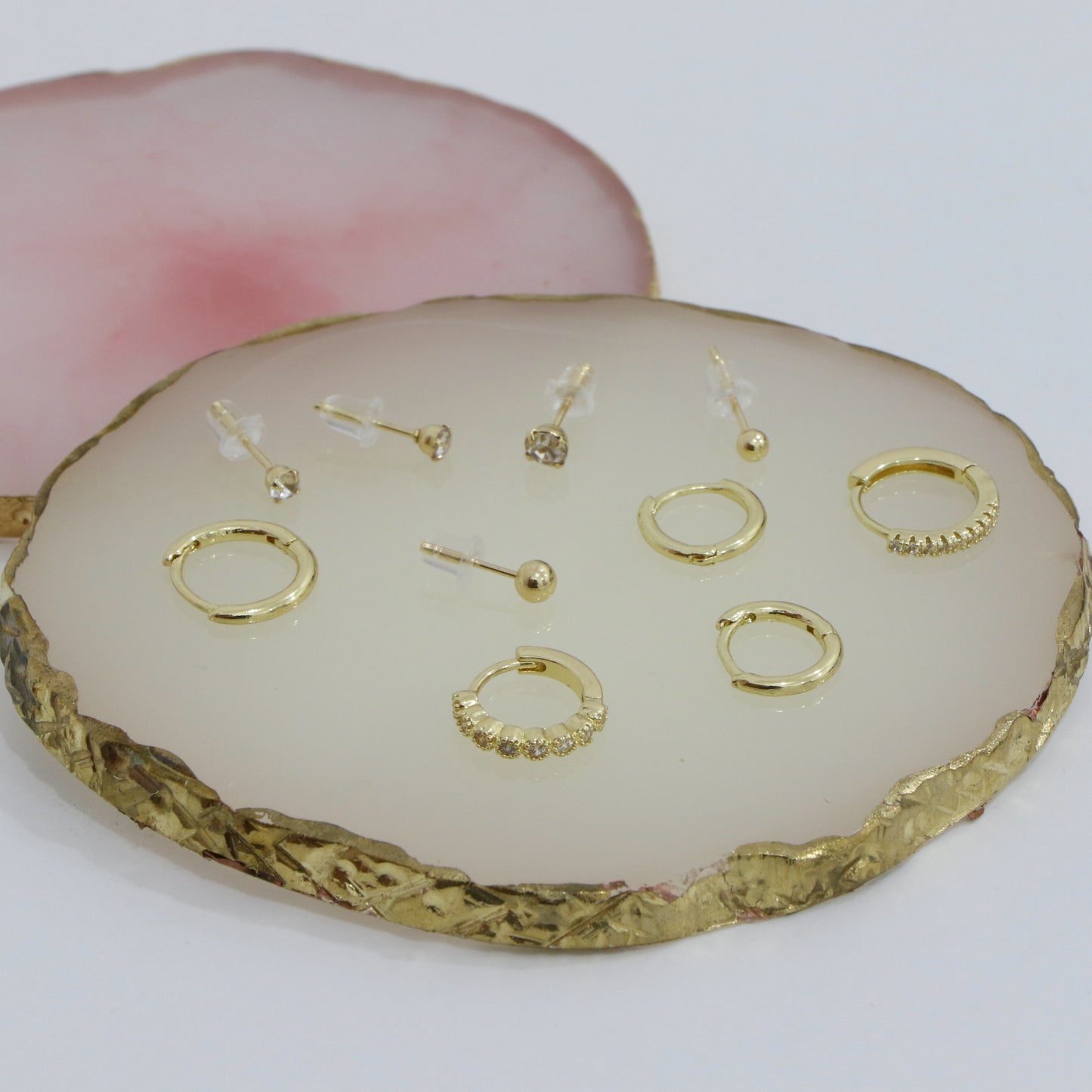 9pcs/set Hoops, Stud Earrings