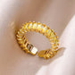 Yellow Zircon Gold Ring