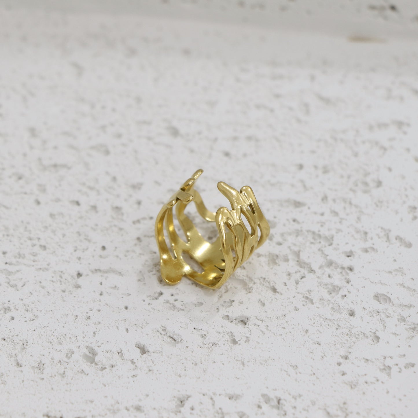 Melted Waive Ring