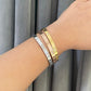 Screw Zircon Bangle