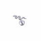 Titanium Snake Flat Screw Ear Piercing