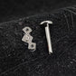 Titanium Triple Cluster Ear Piercing