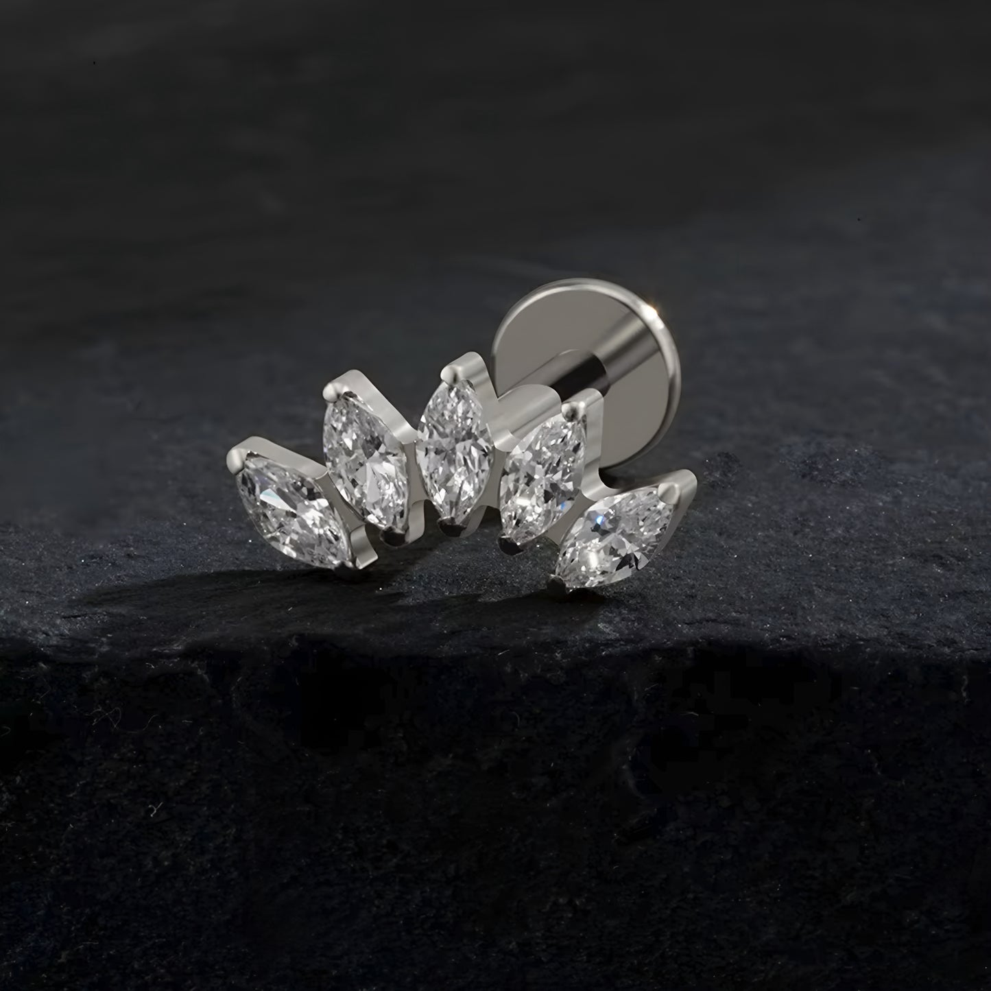 Helix Crown Titanium Ear Piercing