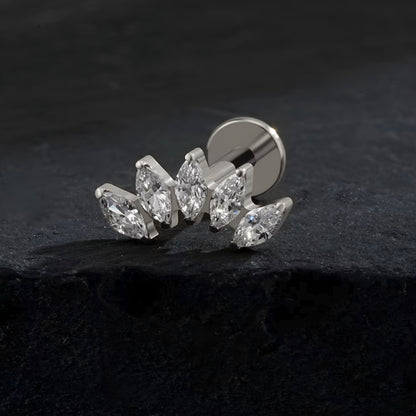 Helix Crown Titanium Ear Piercing
