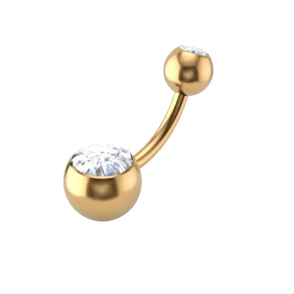 Zircon Ball Belly Piercing