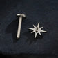 Titanium North Star Flat Ear Piercing