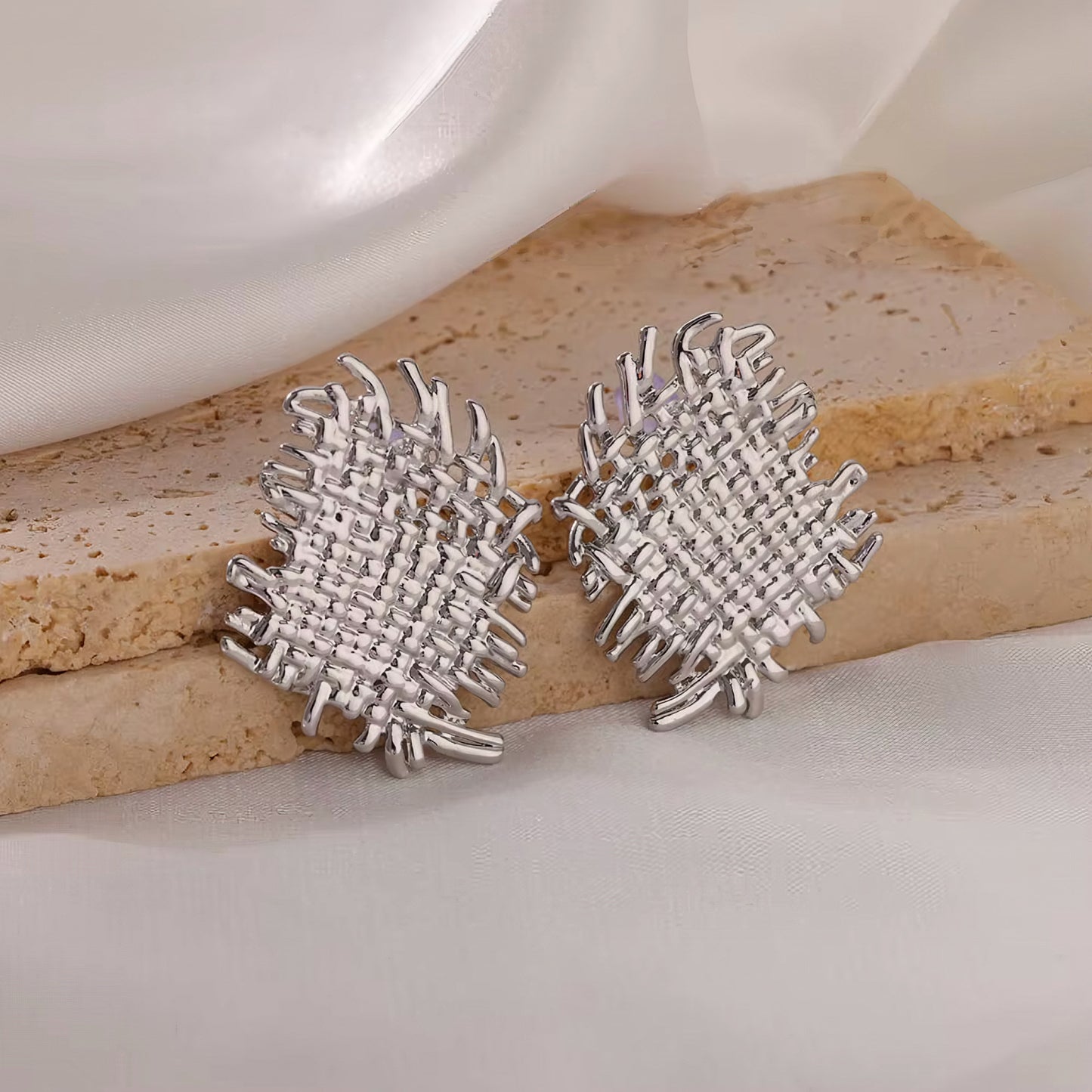 Braided Stud Earring