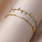 Double Oval & Turquoise Chain