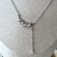 Leaf Zircon Necklace Chain