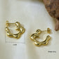 Melted Flora Earring Pair