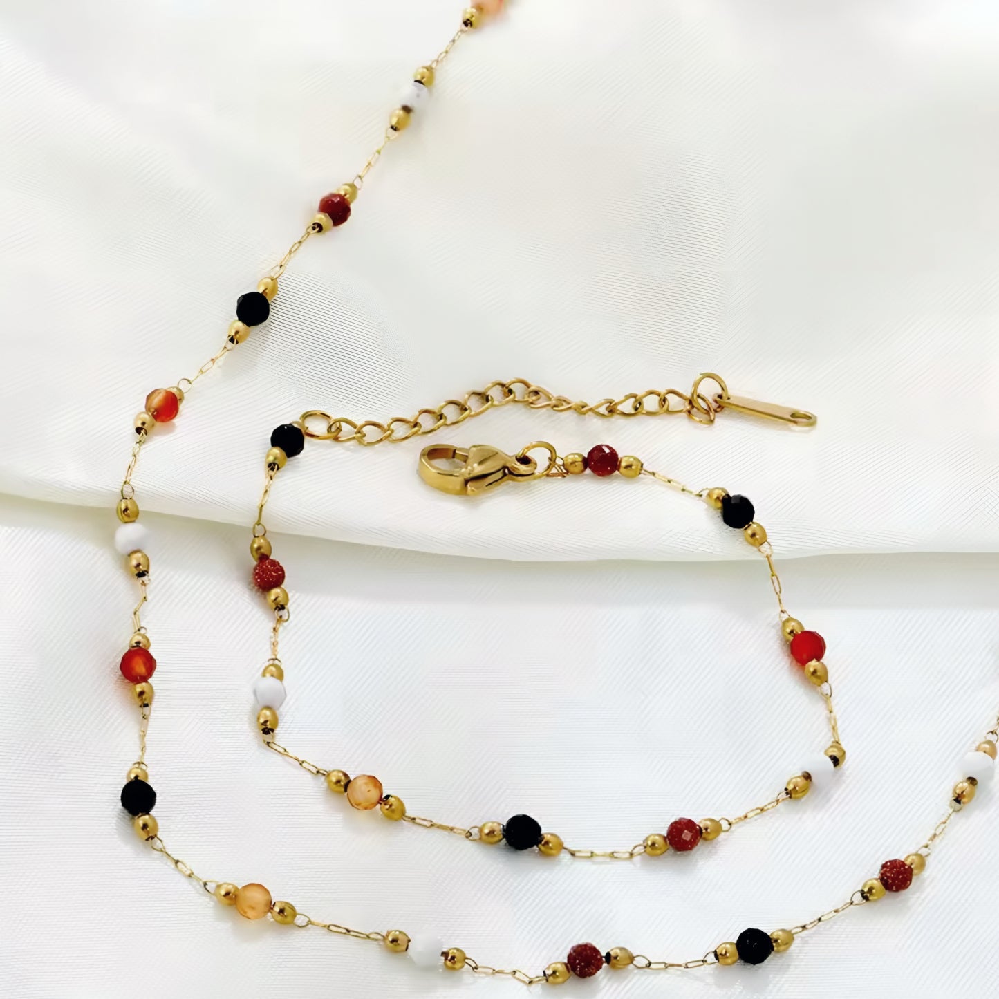 Multicoloured Beaded Set