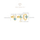3pcs/set Turquoise Flower Hoop Pin Earring Set