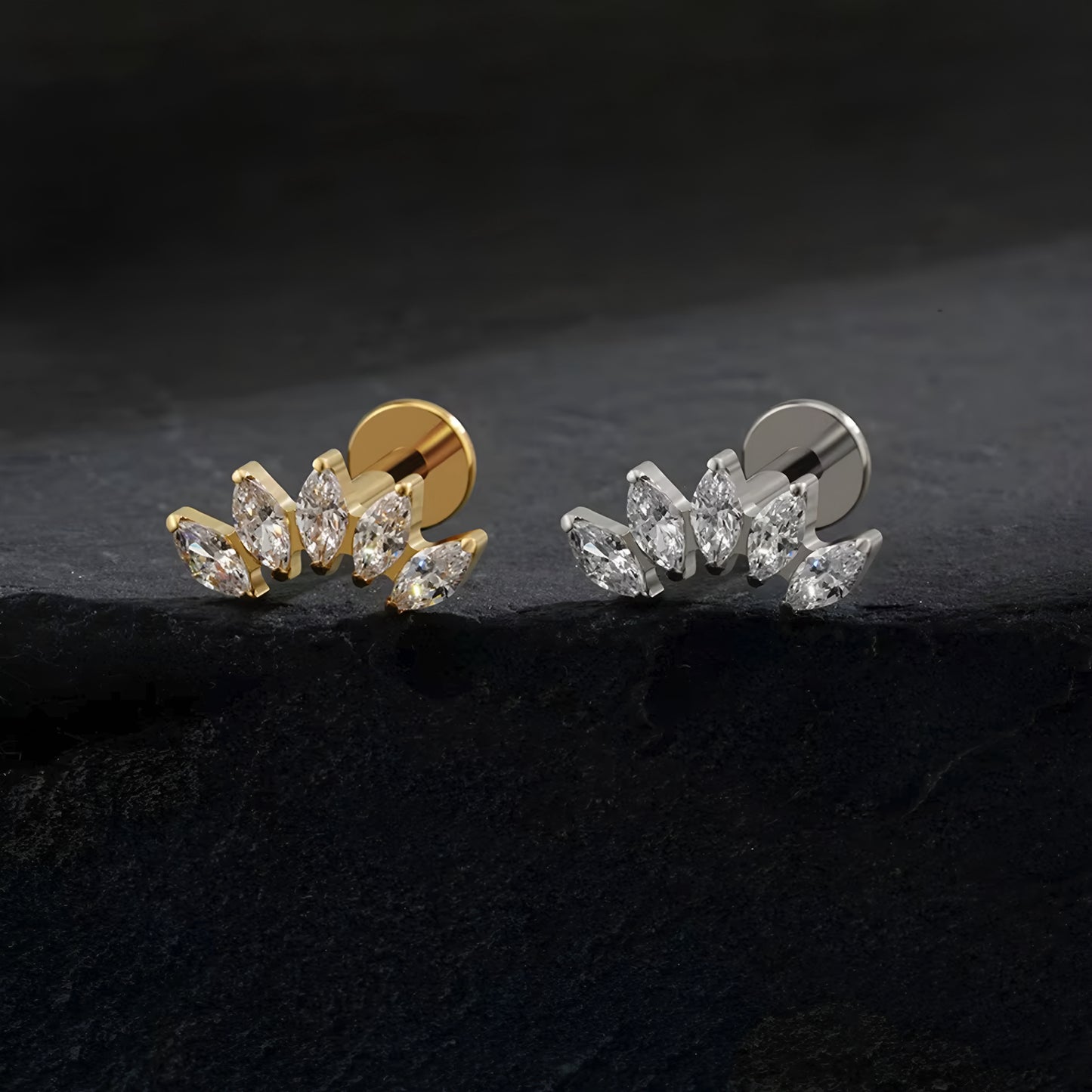 Helix Crown Titanium Ear Piercing