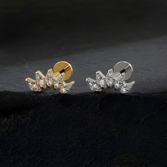 Helix Crown Titanium Ear Piercing